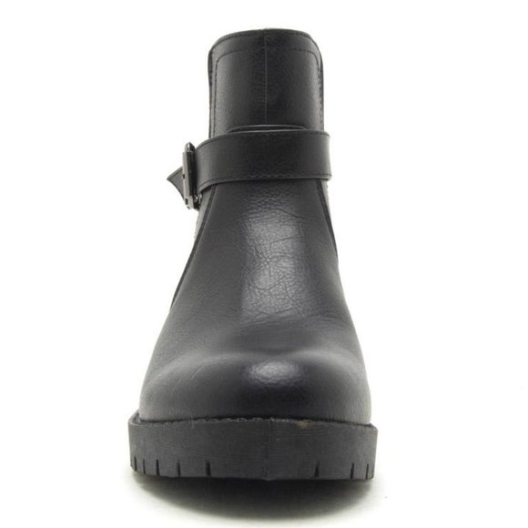 Black Bootie with Ankle Strap Size 10 - Picture 7 of 8